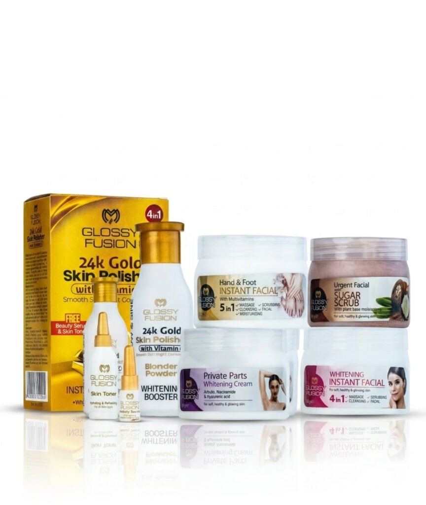 Mahiorganics Premium Skincare Collection – Gold Polish, Booster, Scrubs & Creams