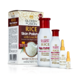 Mahiorganics Rice Skin Polisher Glow Kit 4 in 1 with Goat Milk for brightening, smooth skin, and instant glow