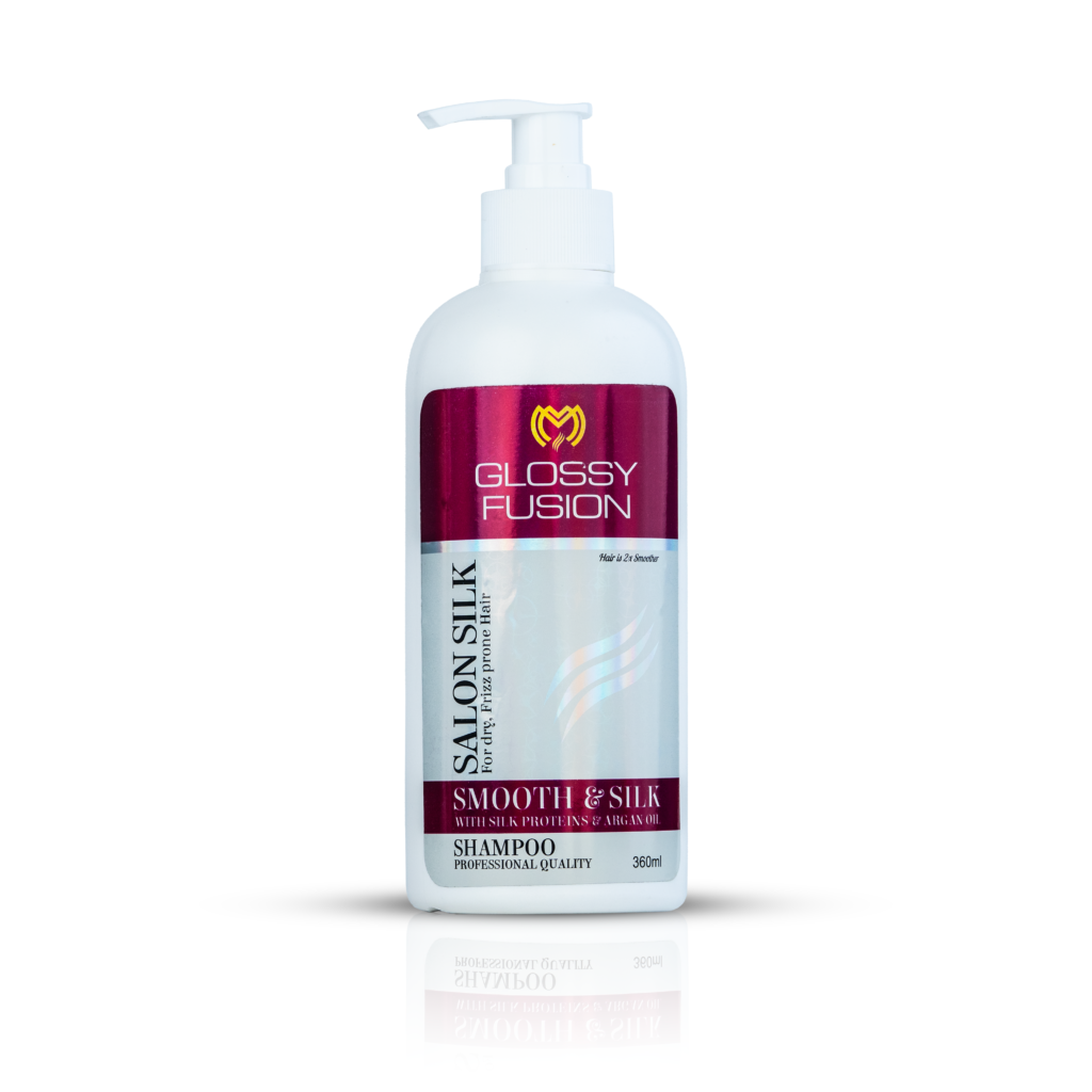 Mahiorganics Salon Silk Shampoo 360ml pump bottle for frizz‑prone hair